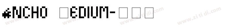 Ancho Medium字体转换